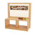 RS Toddler Open 2 Cubby Unit with Mirror/Drywipe Board
