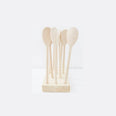 Wooden Block with 13 Wooden Spoons