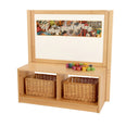 RS Toddler Open 2 Cubby Unit with Mirror/Drywipe Board