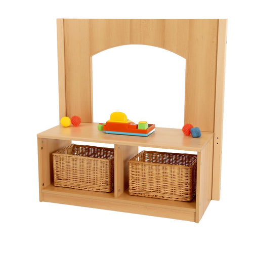 RS Toddler Open 2 Cubby Unit with Window Panel