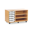 6 Shallow Tray Unit with 2 Shelves
