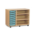 8 Shallow Tray Unit with 2 Shelves