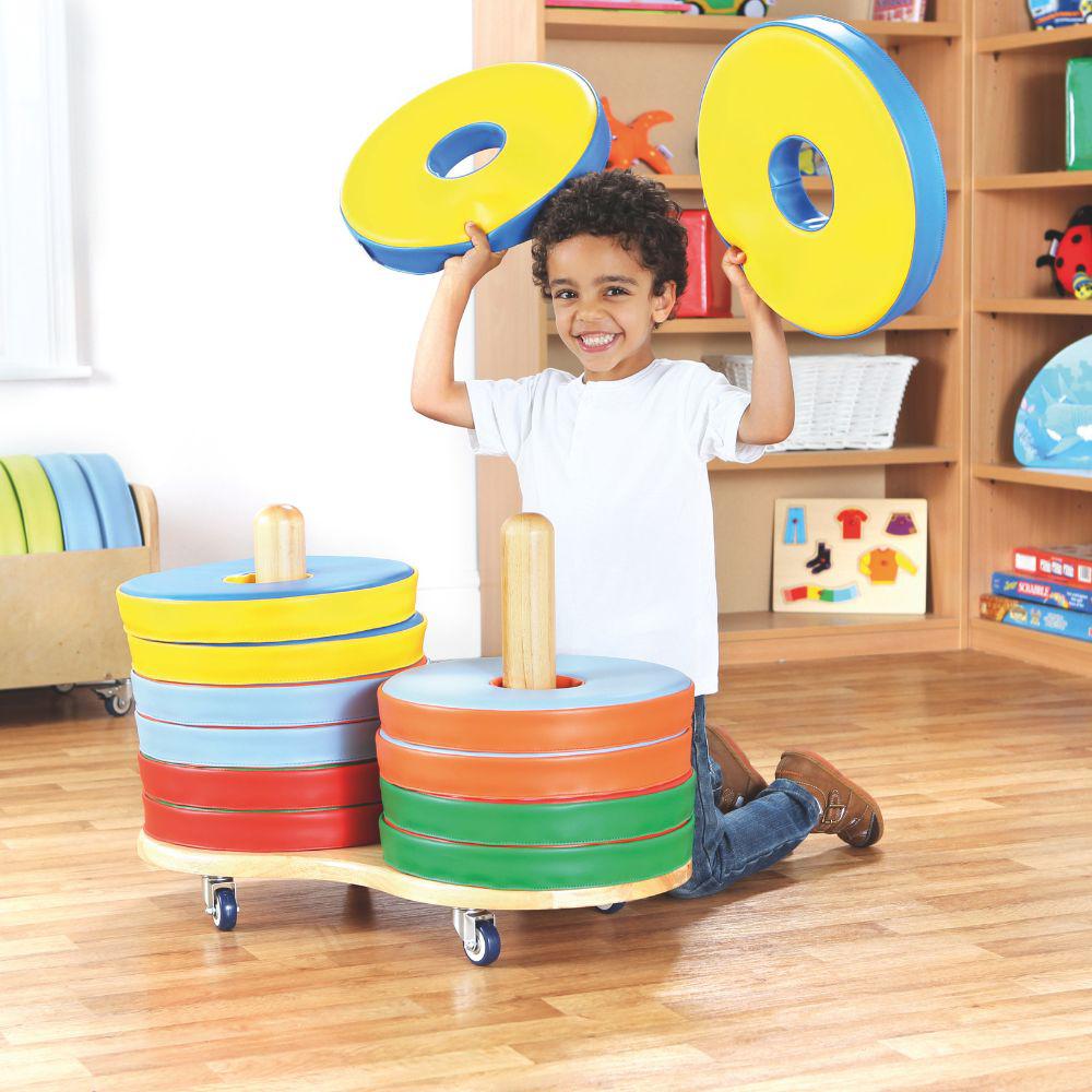 Donut Multi-Seat Trolley Inc. 12 Bi-Colour Cushions