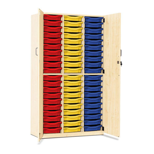 60 Shallow Tray Cupboard with Full Locking Doors