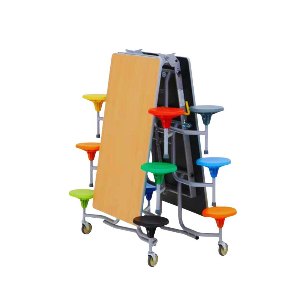 Retro Series - 12 Seat 8ft Mobile Foldable Dining Table