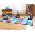 Rainbow Rectangle Placement Carpet
