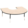 Tuf Top Height Adjustable Horseshoe Table