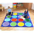 Rainbow Circles Placement Carpet