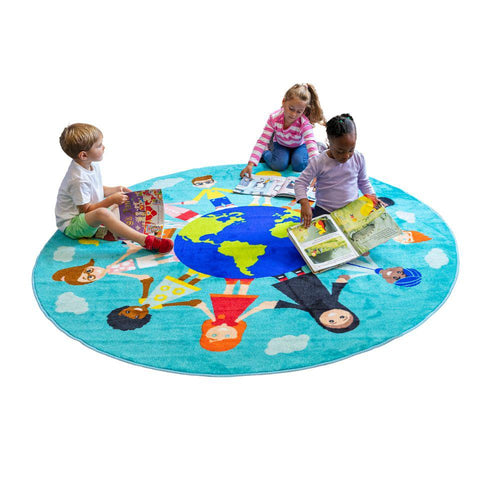 Children Of The World Carpet - Teal