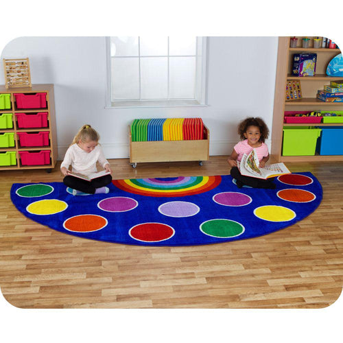 Rainbow Semi- Circle Placement Carpet