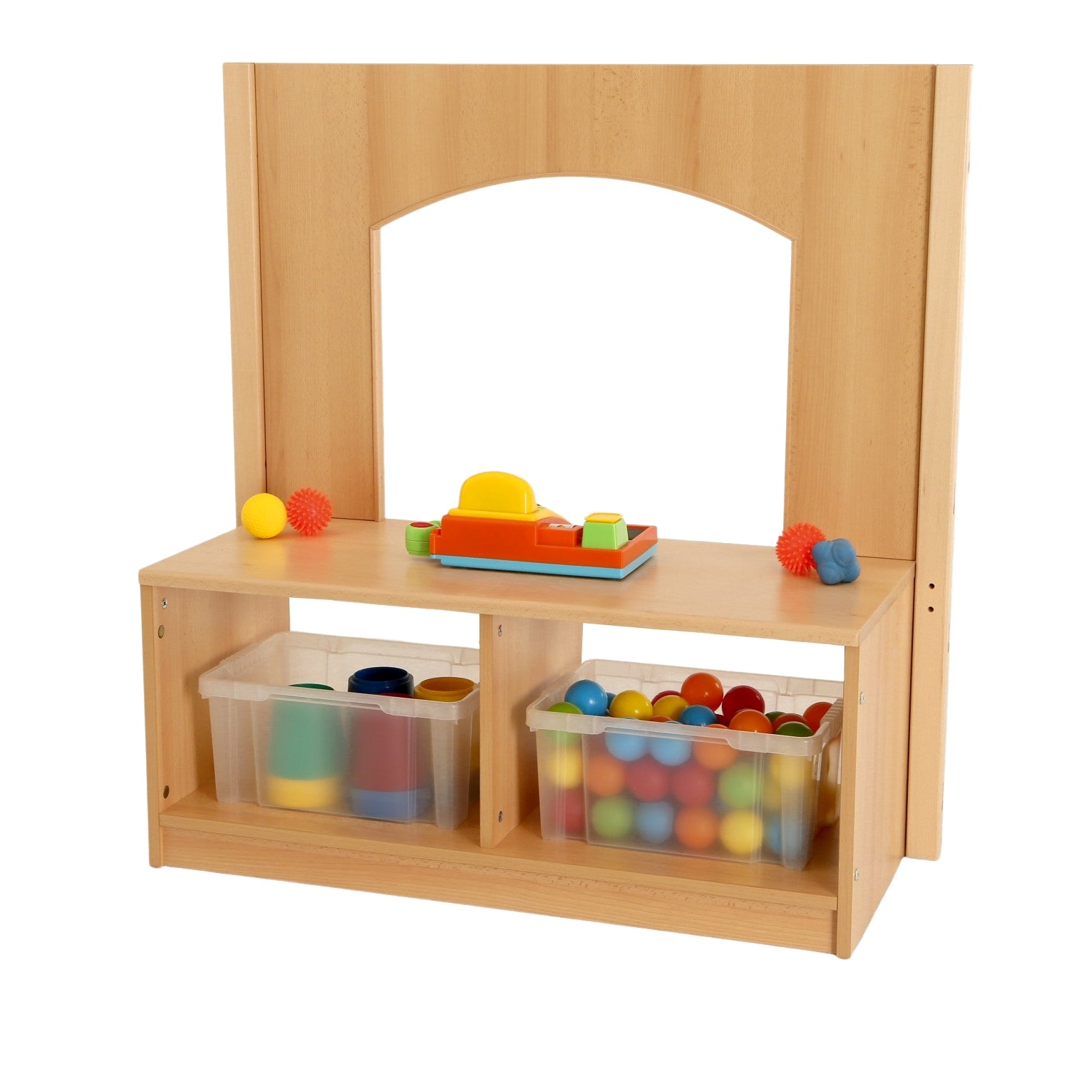 RS Toddler Open 2 Cubby Unit with Window Panel
