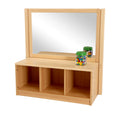 RS Toddler 3 Cubby Unit with Drywipe/Mirror Panel