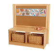 Rs Toddler Open 2 Cubby Unit with Cork Board