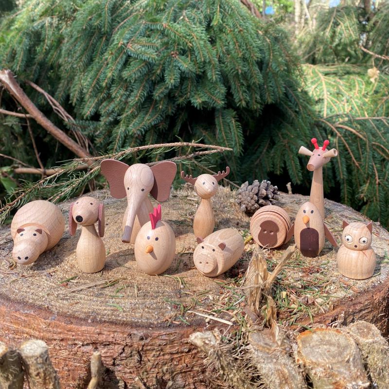 WOODEN ANIMAL FRIENDS