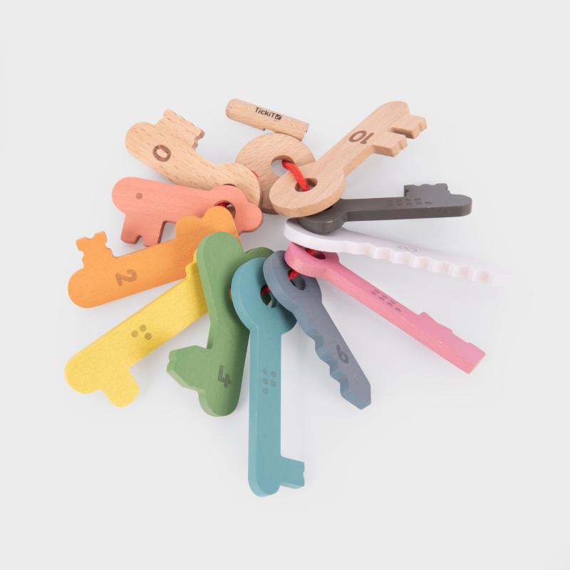 RAINBOW WOODEN KEYS