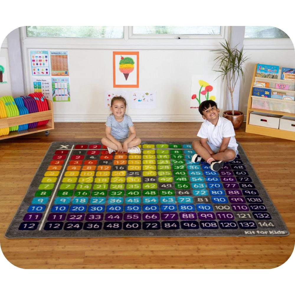 Multiplication Grid Carpet