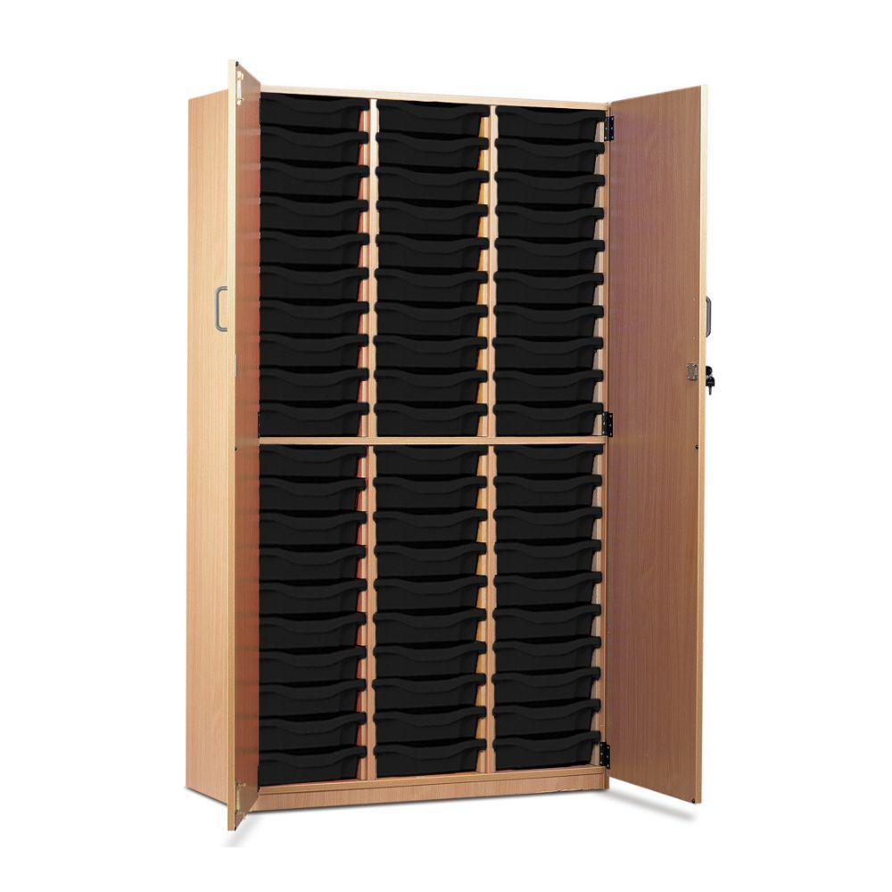 60 Shallow Tray Cupboard with Full Locking Doors