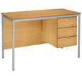 Fully Welded Value Rectangular (1200 x 600mm) 3 Drawer Teachers Desk