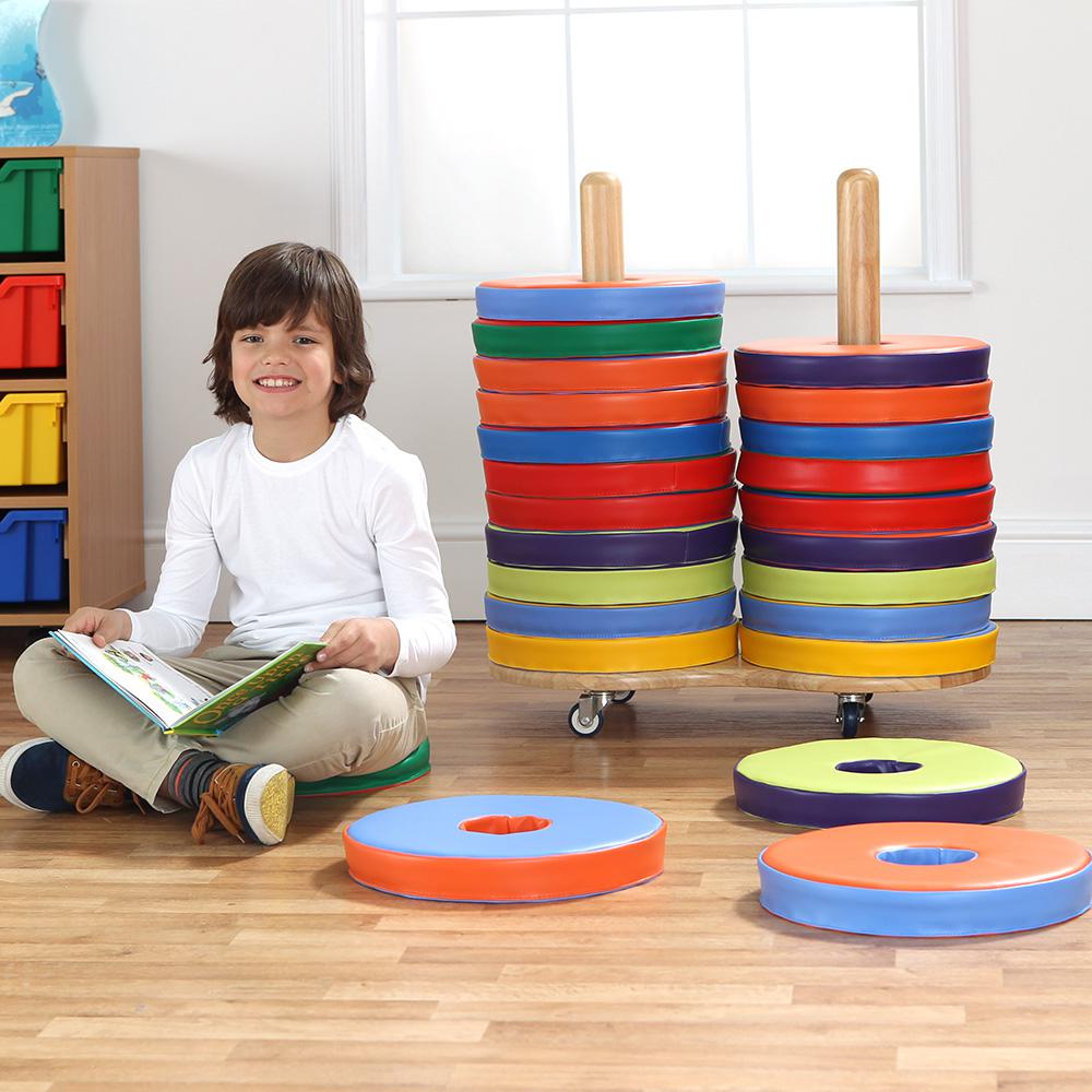 Donut Multi-Seat Trolley With 24 Cushions