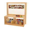 RS Toddler Open 2 Cubby Unit with Mirror/Drywipe Board