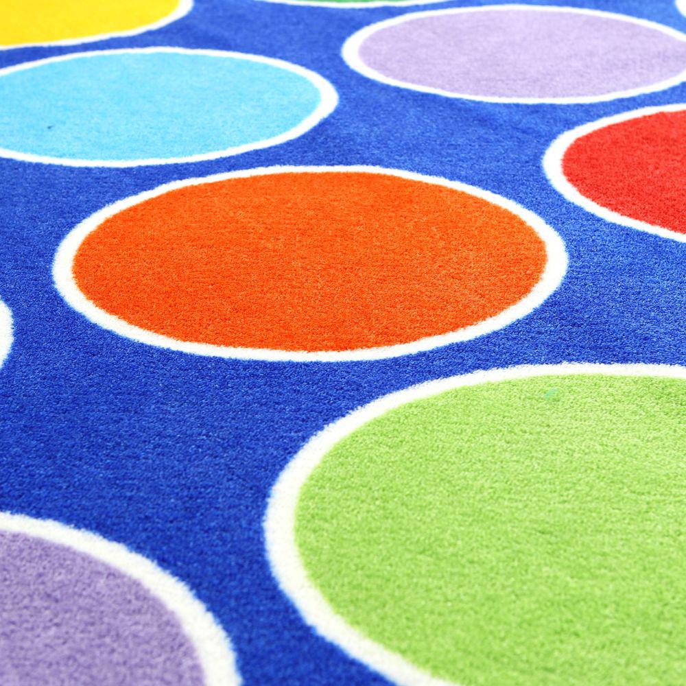 Rainbow Circles Placement Carpet
