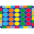 Rainbow ABC Rectangle Carpet