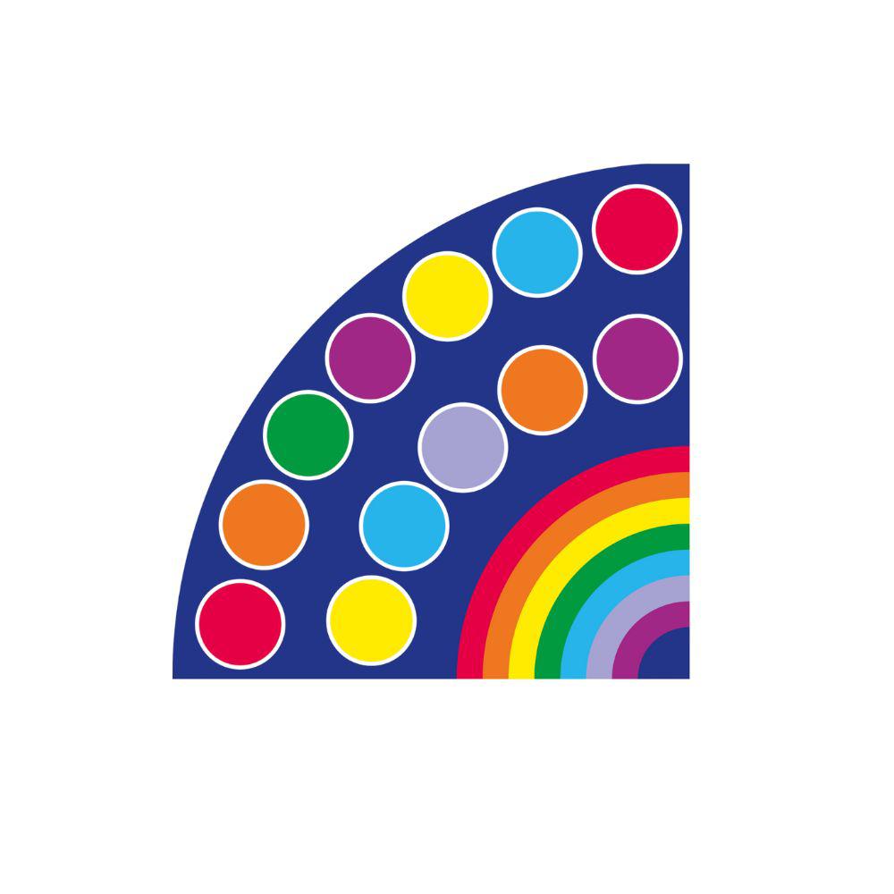 Rainbow Corner Placement Carpet
