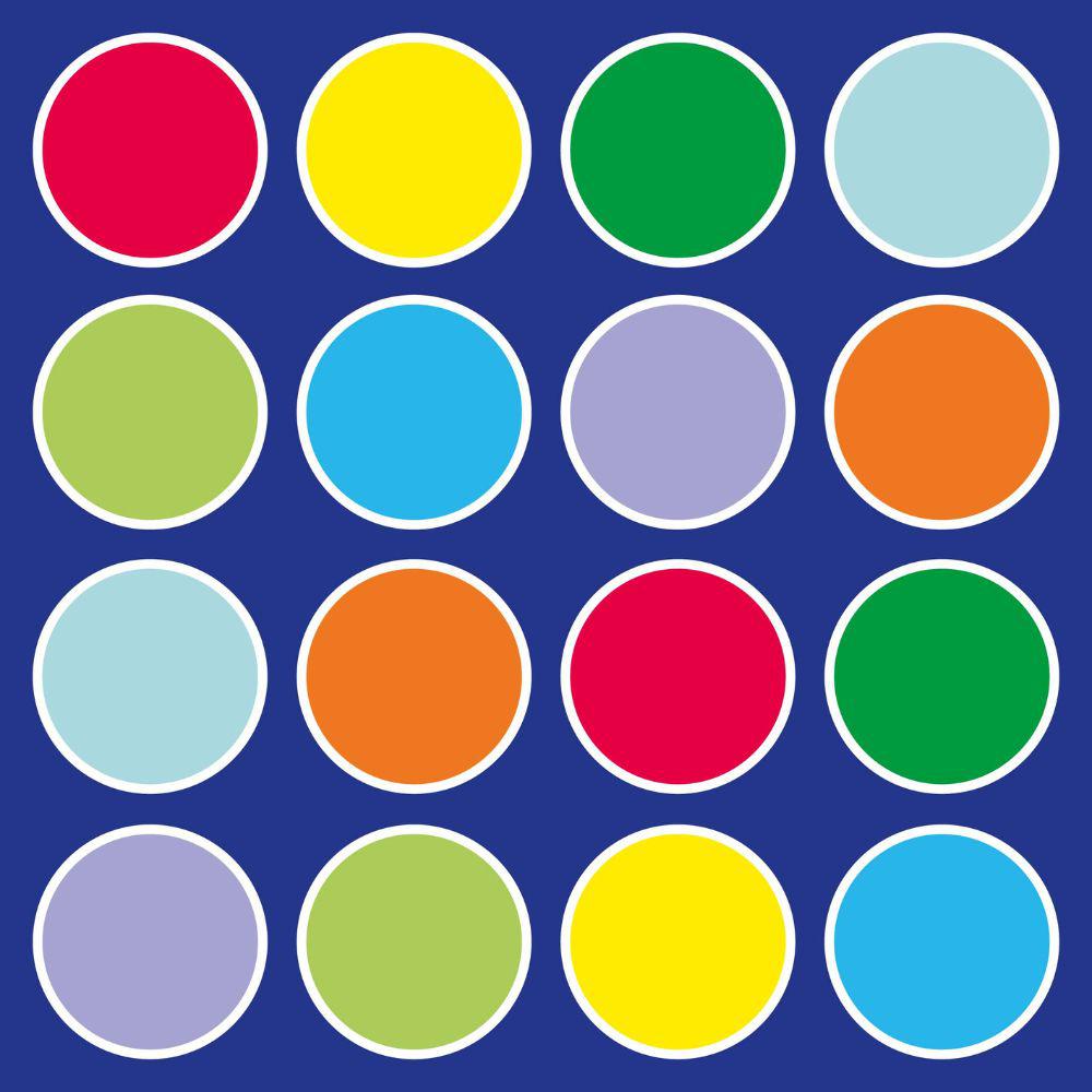 Rainbow Circles Placement Carpet