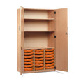 21 Shallow Tray Cupboard with Lockable Doors