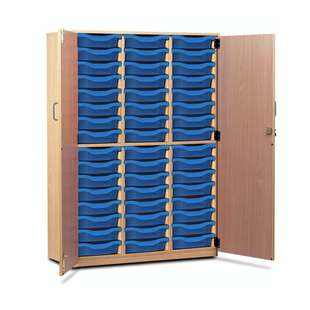 48 Shallow Tray Cupboard with Full Locking Doors