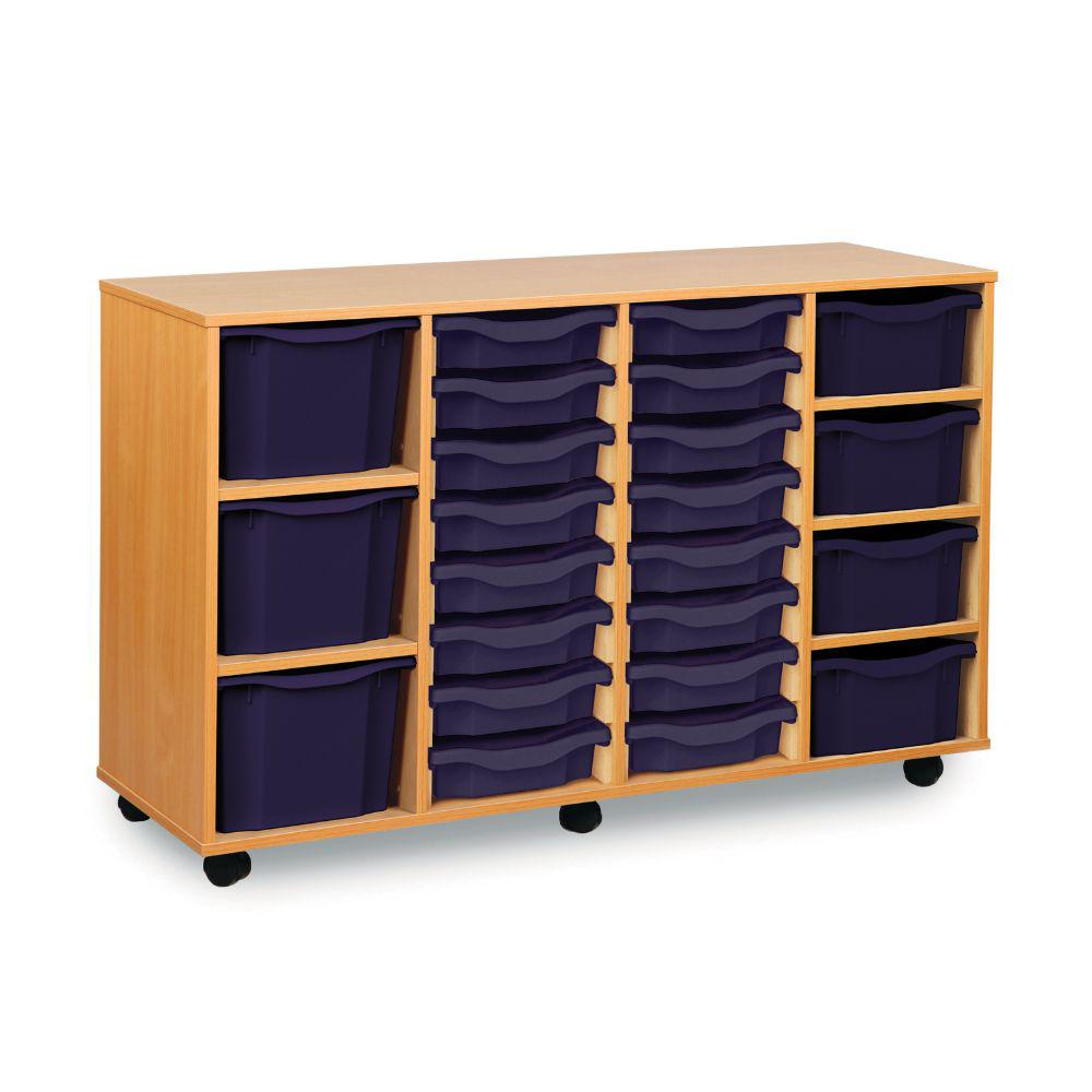 16 Shallow/4 Deep/3 Extra Deep Combination Tray Unit