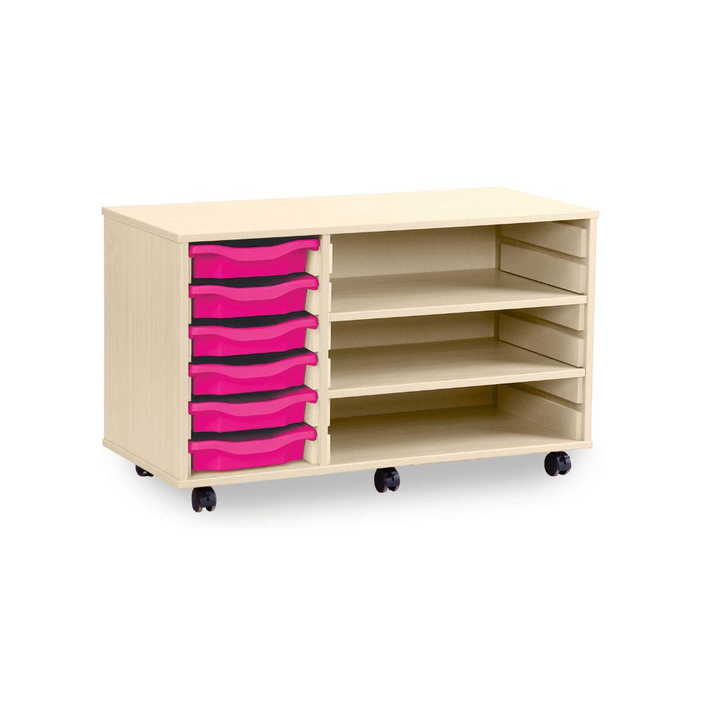 6 Shallow Tray Unit with 2 Shelves