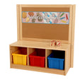 RS Toddler 3 Cubby Unit with Cork Board