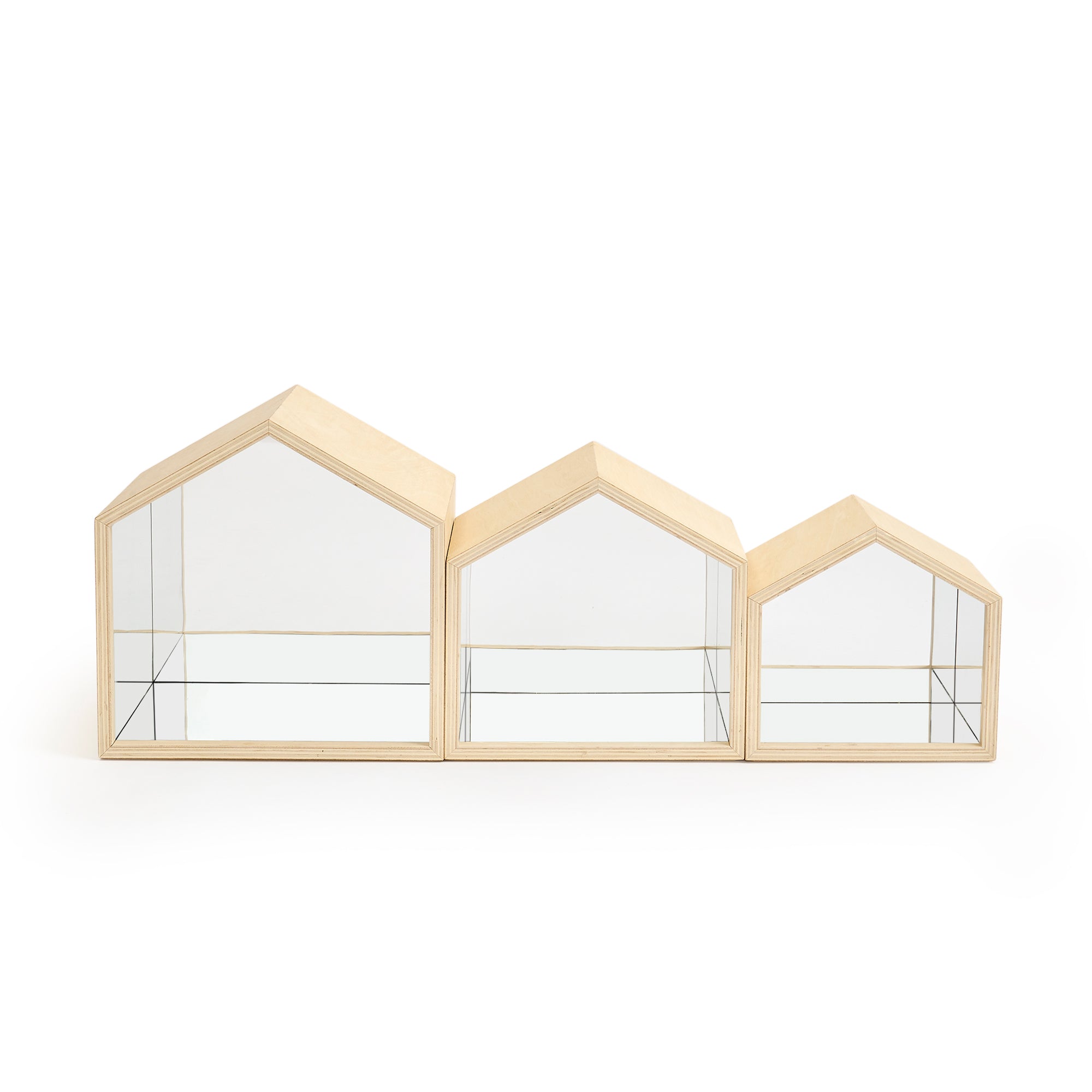 NESTING MIRROR HOUSES