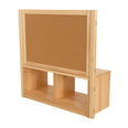 Rs Toddler Open 2 Cubby Unit with Cork Board