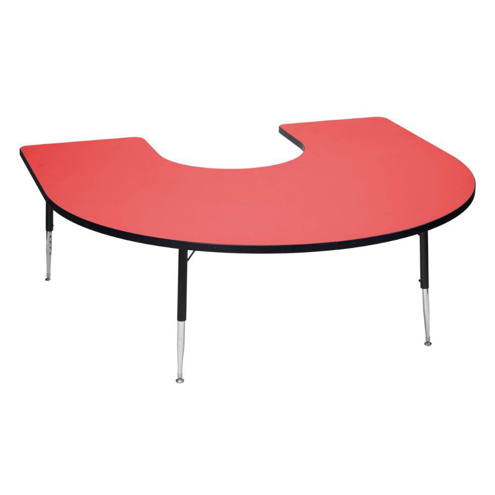 Tuf Top Height Adjustable Horseshoe Table