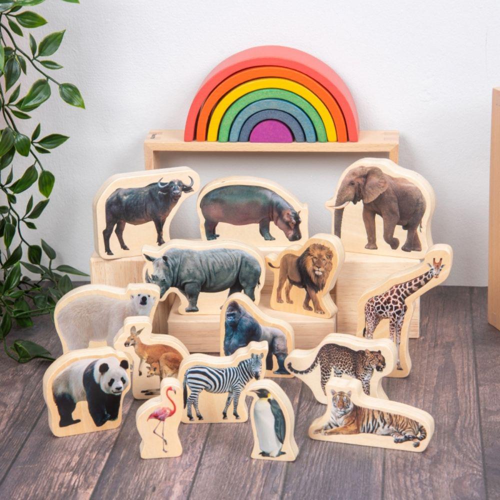WOODEN ANIMAL BLOCKS BUNDLE