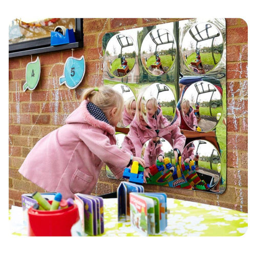 GIANT 9-DOME ACRYLIC MIRROR PANEL