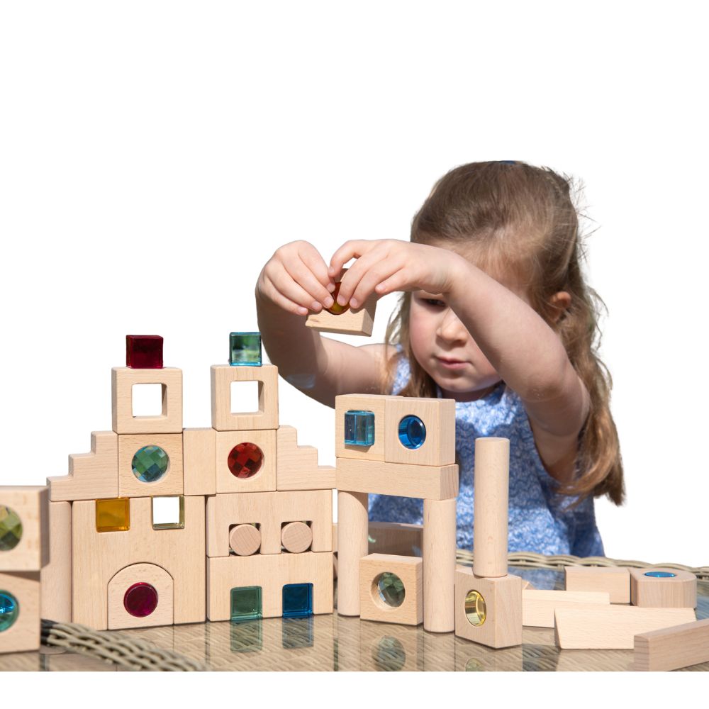WOODEN BUILDING GEM BLOCKS