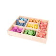 RAINBOW WOODEN SUPER SET + WOODEN SORTING TRAY (7- WAY)