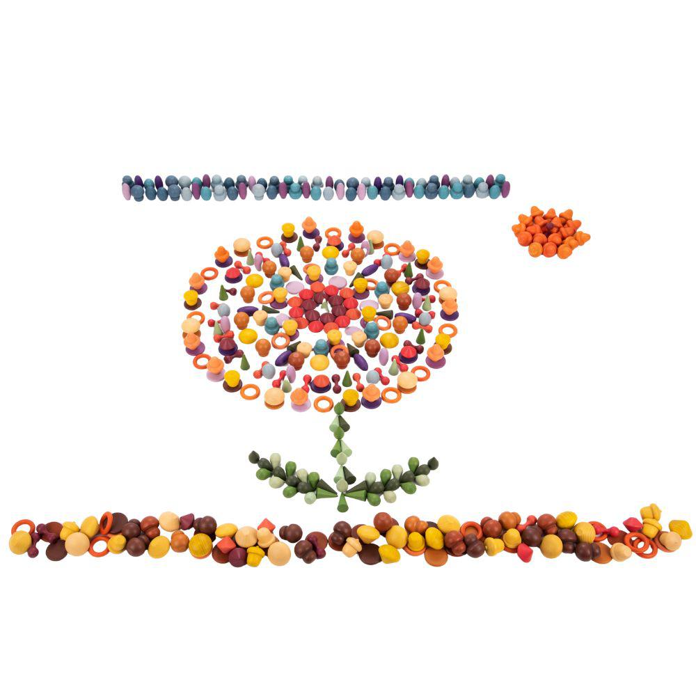 WOODEN TREASURES SUPER SET + WOODEN SORTING TRAY (14-WAY)