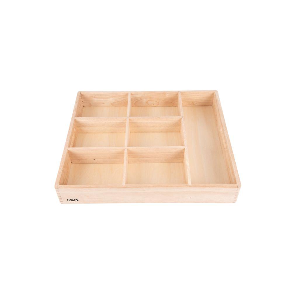 WOODEN SORTING TRAY - 7 WAY