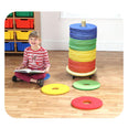 Rainbow Circular Mats & Donut Trolley Set Of 32