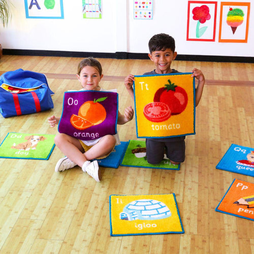 Alphabet Mini Placement Carpets With Holdall