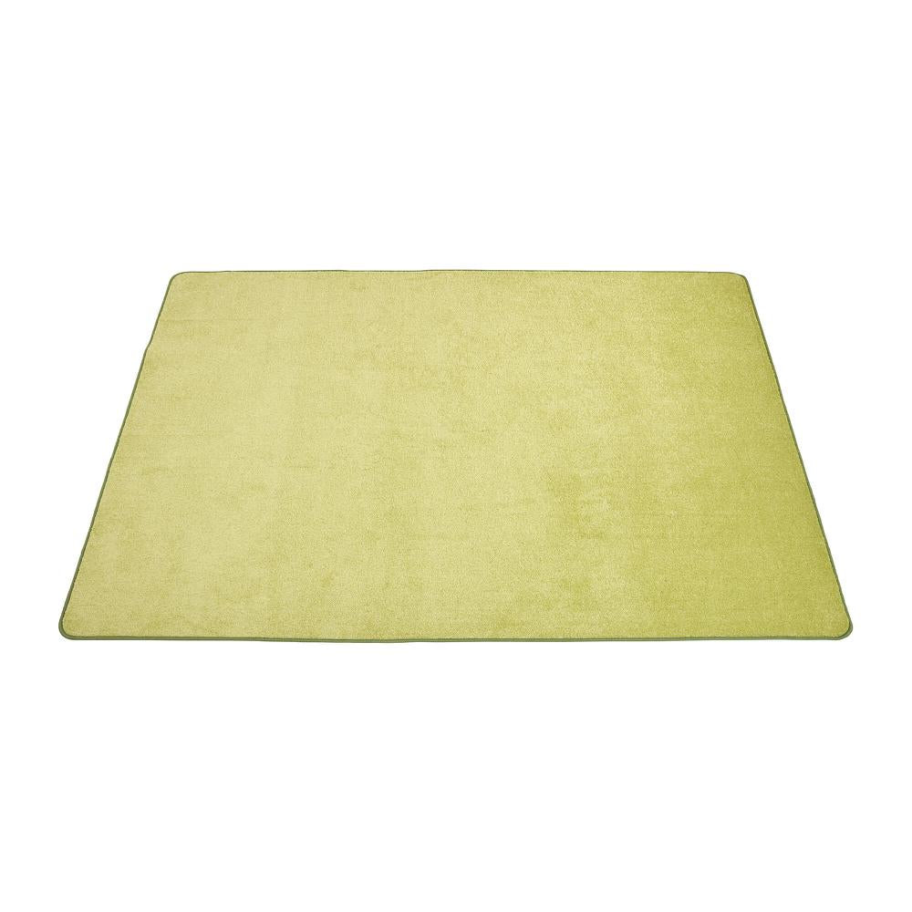 Solid Green Rectangle Rug
