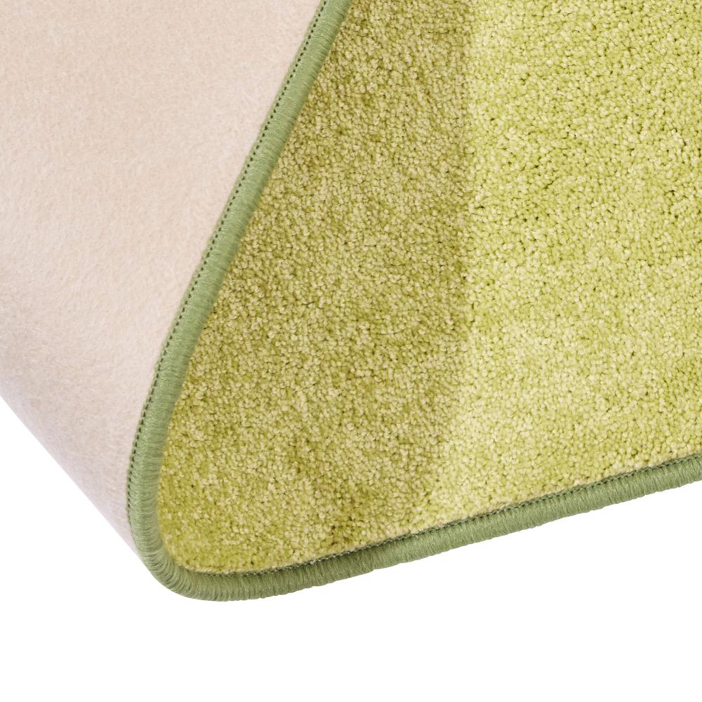 Solid Green Rectangle Rug