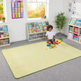 Solid Green Rectangle Rug