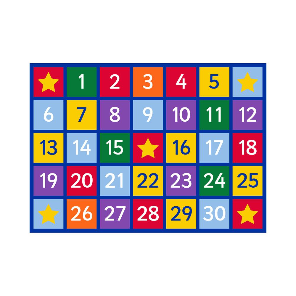 Large Numbers Learning Carpet