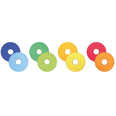 Rainbow Circular Mats Set Of 32 With Holdall