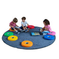 Set Of 12 Bi-Colour Donut Cushions (Excluding Trolley)